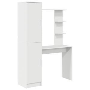 vidaXL Desk 2 pcs White