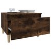 vidaXL Side Tables 2 pcs Smoked Oak 50x46x35 cm Engineered Wood