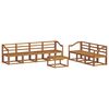 vidaXL Outdoor Sofa Set 8 pcs Natural Solid Acacia Wood