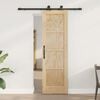 vidaXL Sliding Door ORKDAL Brown 61 x 198.5 cm Solid Pine Wood