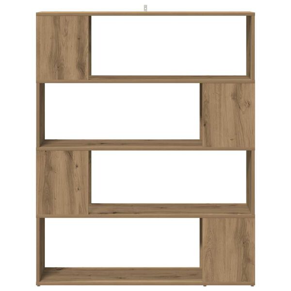vidaXL Book Cabinet/Room Divider Artisan Oak 100x24x124.5 cm
