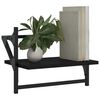 vidaXL Wall Shelves with Bars 2 pcs Black 40x25x30 cm