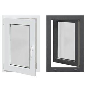vidaXL Basement Window Internal Colour White RISOR 50 x 75 cm