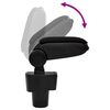 vidaXL Car Armrest Black 13x34x(36.5-53) cm ABS