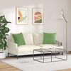 vidaXL Sofa Pillows 2 pcs Light Green 50 x 50 cm Corduroy Fabric