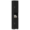 vidaXL Bathroom Cabinet Set TULUM Black 37 x 31.5 x 203 cm