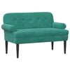 vidaXL Loveseat with Button Tufted Turquoise 120 x 66 x 78 cm Velvet