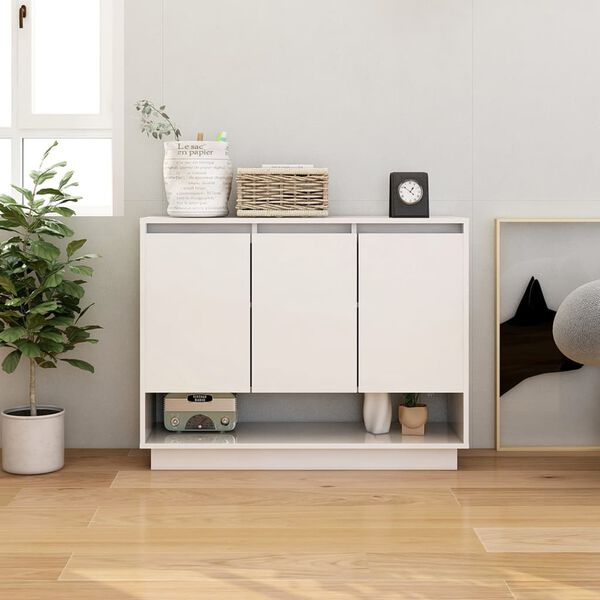 vidaXL Sideboard White 97x31x75 cm Engineered Wood