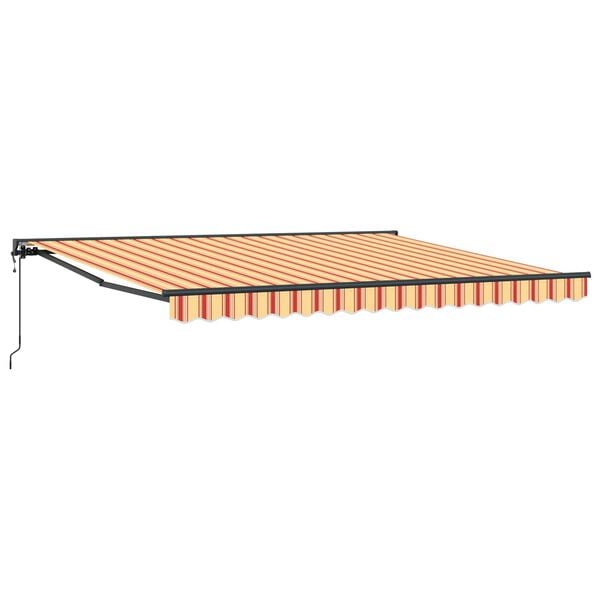 vidaXL Retractable Awning Multicolour 400 x 300 cm Polyester and Metal