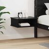 vidaXL Bedside Table Black Oak 40 x 31 x 15 cm Engineered Wood