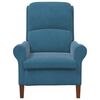 vidaXL Armchair Blue 76 x 94 x 102 cm Velvet