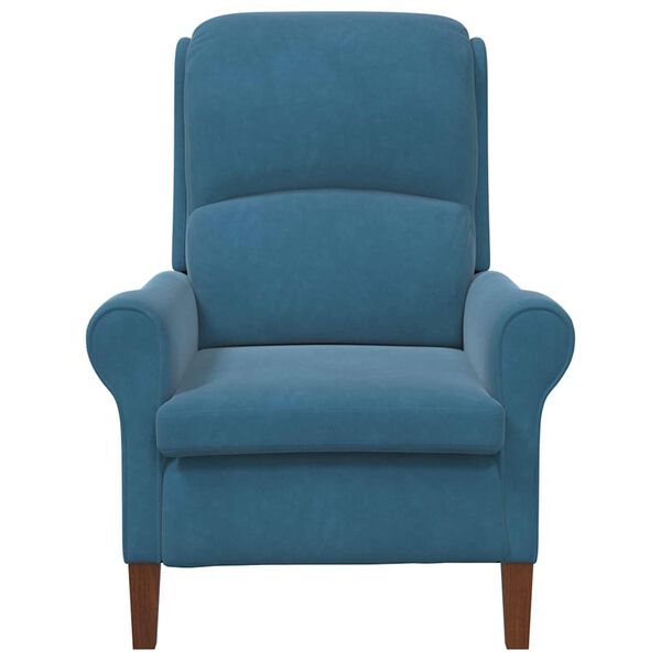 vidaXL Armchair Blue 76 x 94 x 102 cm Velvet