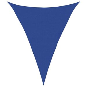 vidaXL Sunshade Sail 160 g/m&sup2; Triangular Blue 4x5x5 m HDPE