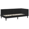 vidaXL Corner Bed Frame with Headboard Black 80 cm x 200 cm Velvet