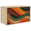 vidaXL Wall-mounted TV Cabinet BONN 69 x 33 x 40 cm Sonoma Oak