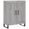 vidaXL Highboard Grey Sonoma 69.5x34x180 cm Engineered Wood