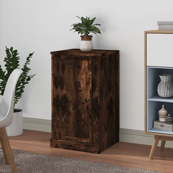 vidaXL Sideboard Smoked Oak 37.5x35.5x67.5 cm Engineered Wood