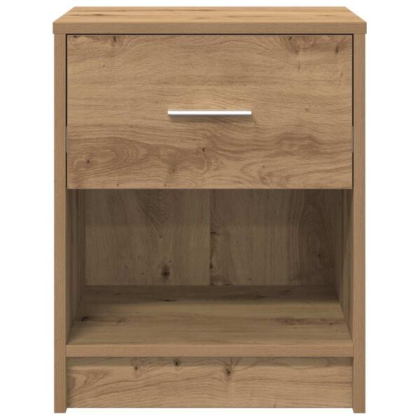 vidaXL Bedside Cabinets 2 pcs with Drawer Artisan Oak 40x34x50 cm