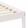 vidaXL Bed Frame with Headboard White 140 x 200 cm Solid Pine Wood