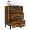 vidaXL Bedside Cabinet Smoked Oak 40x40x66 cm Engineered Wood