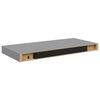 vidaXL Floating Wall Shelves 2 pcs Grey 50x23x3.8 cm MDF