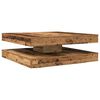vidaXL Coffee Table 360-Degree Rotatable Old Wood 90x90x34.5 cm