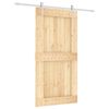 vidaXL Sliding Door with Hardware Set 100x210 cm Solid Wood Pine