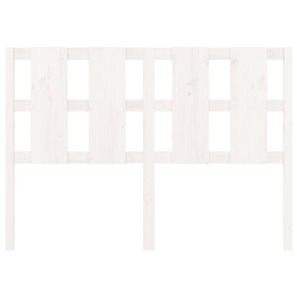 vidaXL Bed Headboard White 140.5x4x100 cm Solid Wood Pine