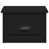 vidaXL Wall-mounted Bedside Cabinet Black 41.5x36x28cm