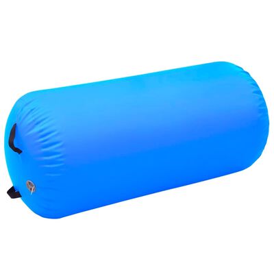 vidaXL Inflatable Gymnastic Roll with Pump 120x90 cm PVC Blue