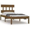 vidaXL Bed Frame without Mattress Honey Brown 100x200 cm Solid Wood