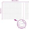 vidaXL Hexagon Fence Silver 1.4 x 50 m Galvanised steel