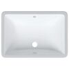 vidaXL Bathroom Sink White 55.5x37.5x19 cm Rectangular Ceramic