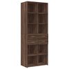 vidaXL Storage Cabinet Brown Oak 70x42.5x225 cm Engineered Wood