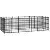 vidaXL Outdoor Dog Kennel Steel 19.35 m&sup2;