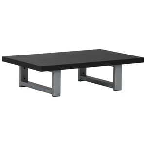 vidaXL Bathroom Wall Shelf for Basin Black 60x40x16.3 cm