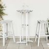 vidaXL Bar Table White 55 x 55 x 107 cm HDPE