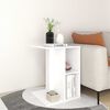 vidaXL Side Table White 60x40x45 cm Engineered Wood