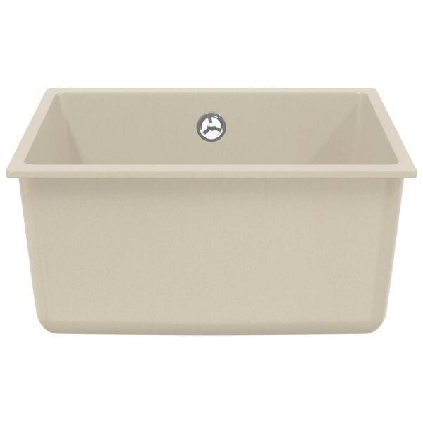 vidaXL Sink Beige 430 x 460 mm 80% Quartz and 20% Resin