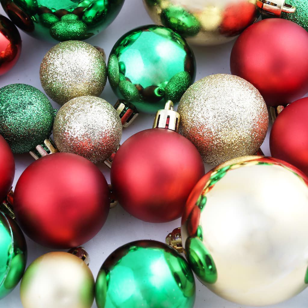 Red and gold christmas bulbs hotsell