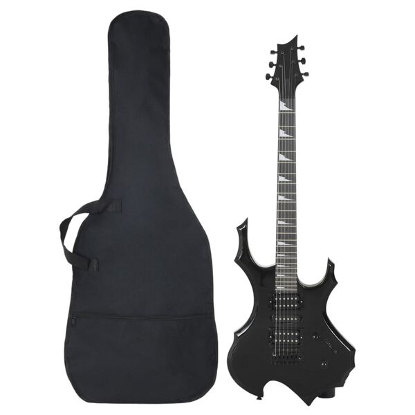 vidaXL Electric Guitar for Beginner with Bag Black 4/4 39"