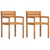 vidaXL Garden Chairs 2 pcs 50x53x80 cm Solid Wood Acacia