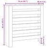 vidaXL Radiator Cover White 78x20x82 cm Engineered Wood
