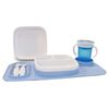 DERYAN Kids Plate Set Silicone Quuby White