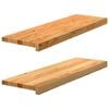vidaXL Window Sills 2 pcs&nbsp;Light Brown 80x25x2 cm Solid Wood Oak