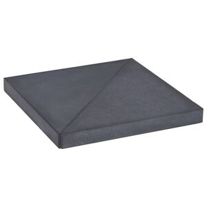 vidaXL Umbrella Weight Plate | Black | Granite | 15 kg | Decorative Inlays