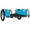vidaXL Bike Trailer Blue Oxford Fabric and Iron