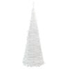vidaXL Artificial Christmas Tree Pop-up 150 LEDs White 180 cm