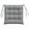 vidaXL Seat Cushions 2 pcs Light Grey 40 x 40 x 6 cm Fabric