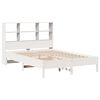 vidaXL Bookcase Bed without Mattress White 140x200 cm Solid Wood Pine
